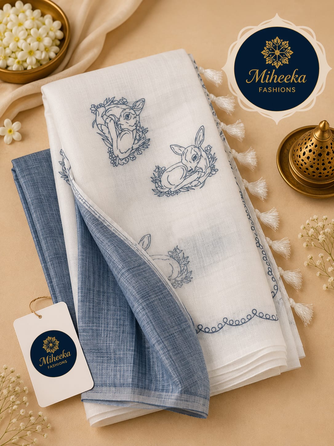 Lenin cotton saree