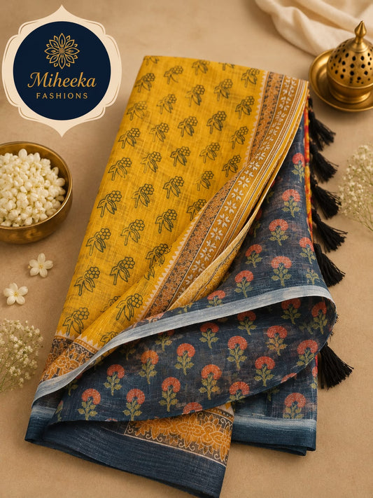 Lenin cotton saree