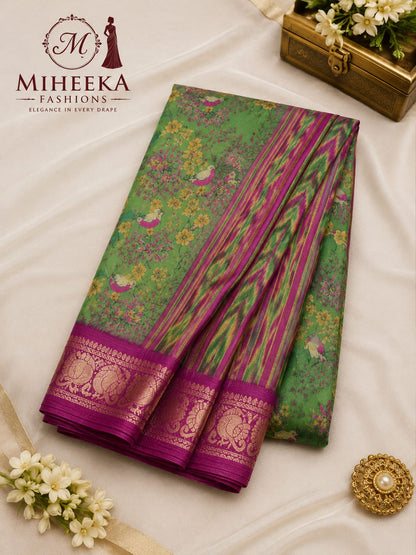 Dolla SILK saree with KALAMKARI print