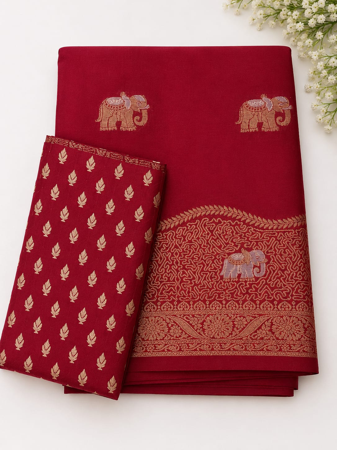 Elephant Chinnon Sarees