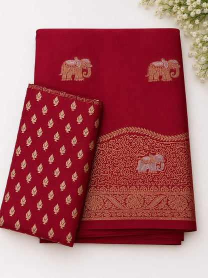 Elephant Chinnon Sarees