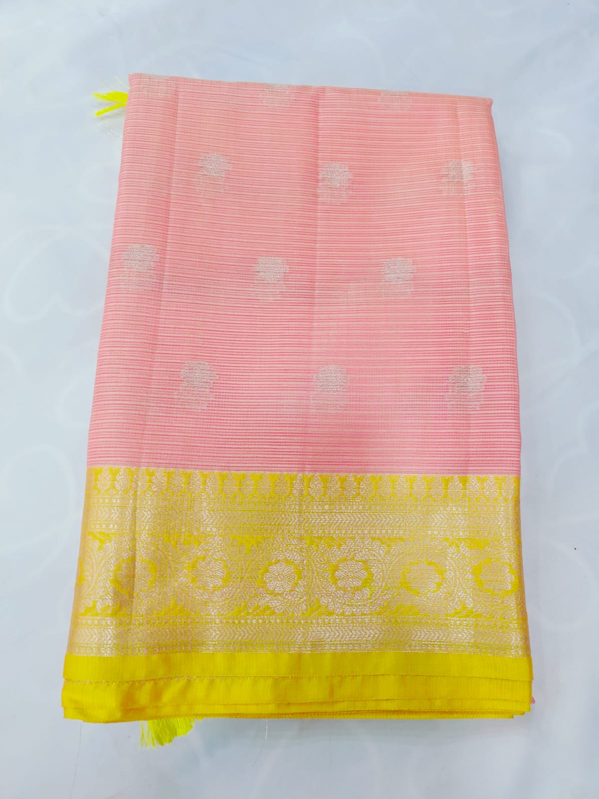 Premium Silk Saree with Zari Border - Handwoven Traditional Collection