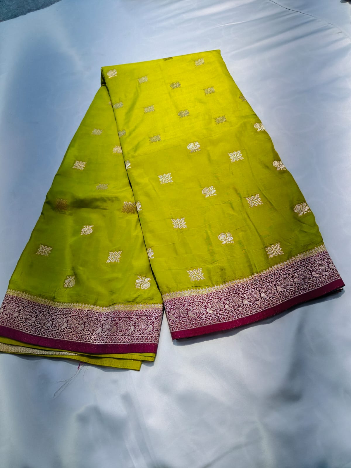 Mysore Silk Saree with Zari Border