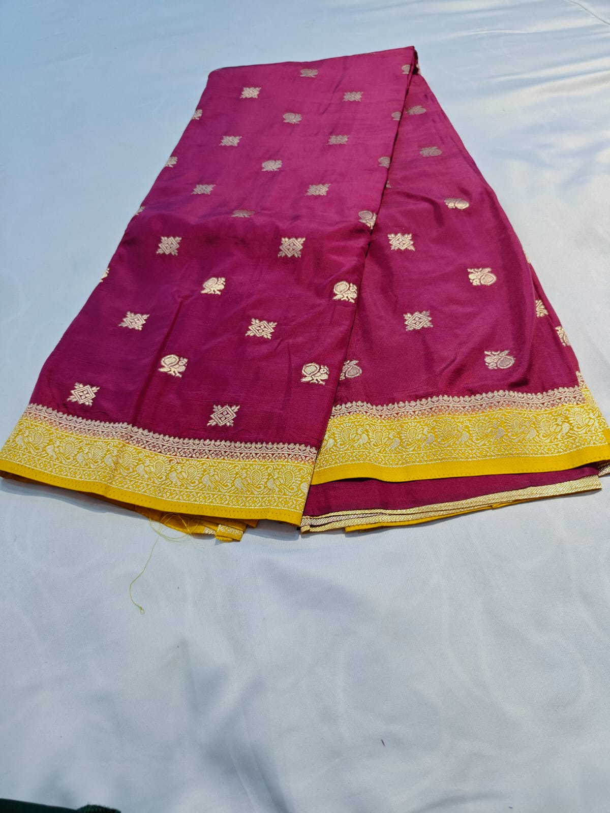 Mysore Silk Saree with Zari Border