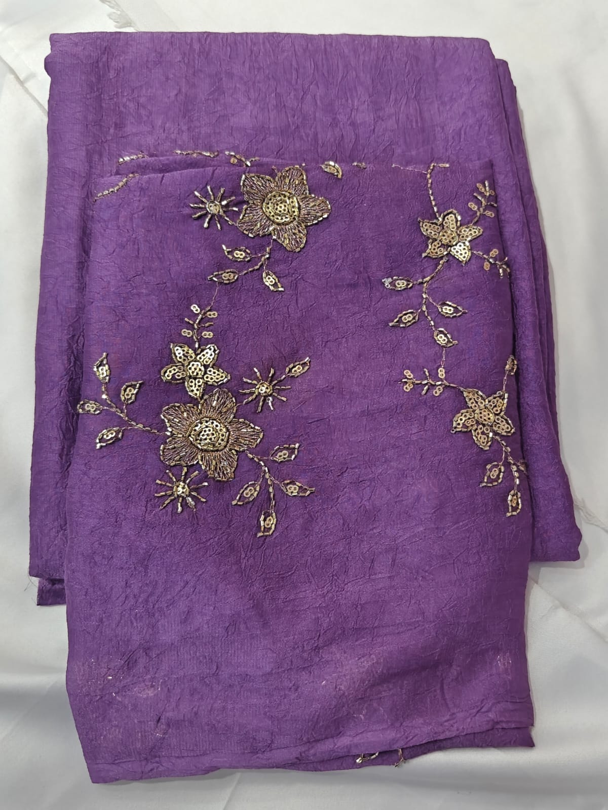 Rangoli Crush Saree - with work Blouse