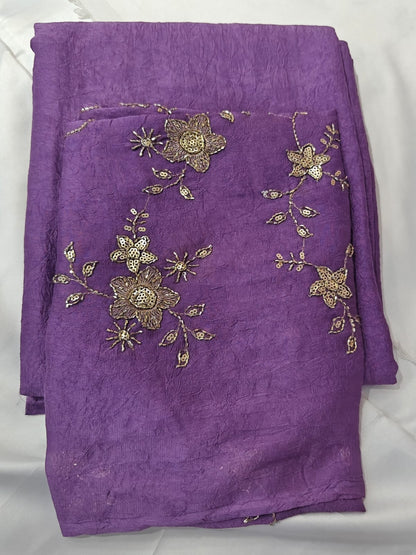 Rangoli Crush Saree - with work Blouse