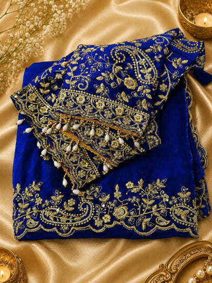 Space Silk saree - With ready made blouse
