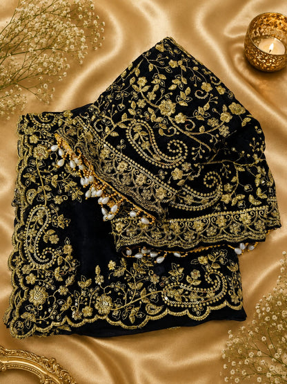 Space Silk saree - With ready made blouse