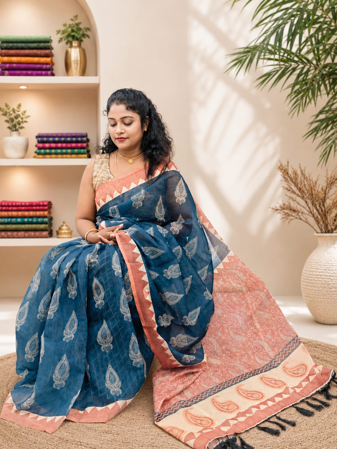 Lenin cotton saree